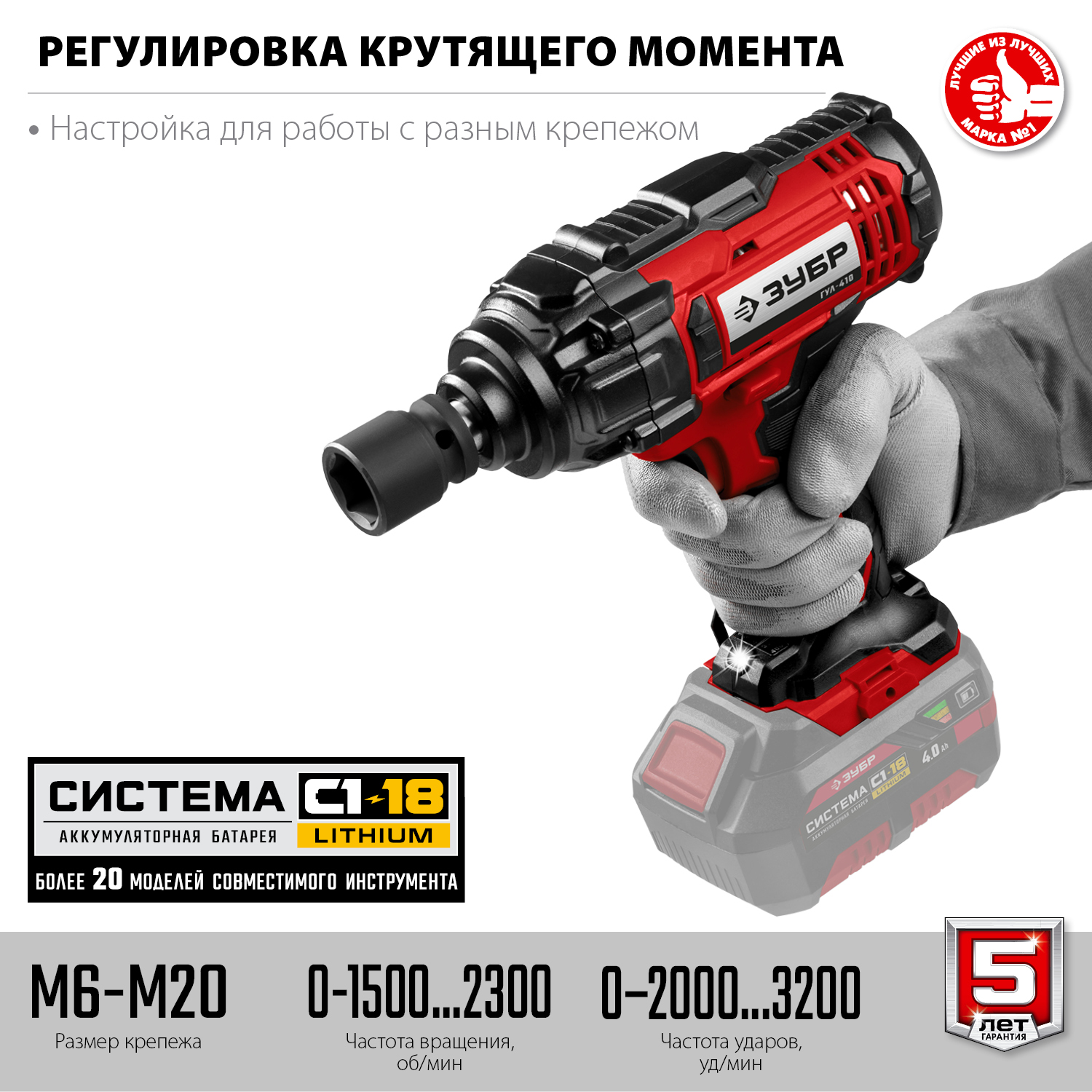 Гайковерт ударный, без АКБ, в коробке ГУЛ-410