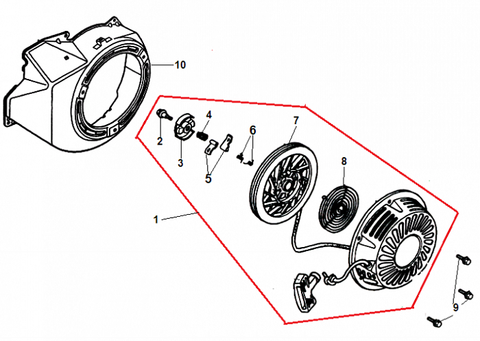 9 СТАРТЕР ГЕНЕРАТОР CHAMPION GG7501E-3
