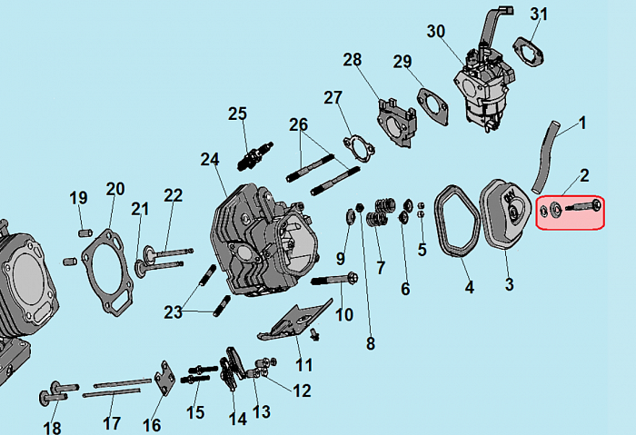 4 ЦИЛИНДР - КАРБЮРАТОР ГЕНЕРАТОР БЕНЗИНОВЫЙ СВАРОЧНЫЙ CHAMPION GW200AE