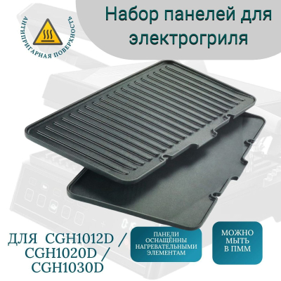 Набор панелей для гриля Delonghi CGH1012D / CGH1020D / CGH1030D