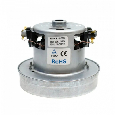 Двигатель пылесоса 900W, D130мм, d85мм, H112мм, h67мм, клеммы раздельно, 230V