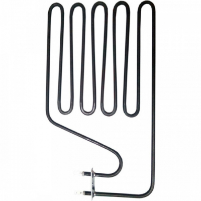 ТЭН для саун 1500W, L410x250мм, угловой, клеммы под разъем, 230V