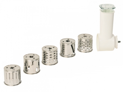 Комплект насадок овощерезки для мясорубки Moulinex XF990101 (6 барабанчиков и корпус)