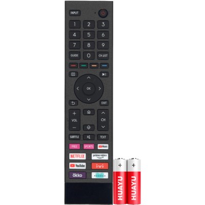 Пульт Huayu для Hisense ERF3E80H (LCD SMART TV) (голосовое управление) + батарейками