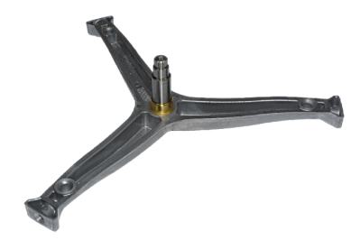 Крестовина барабана стиральной машины Атлант, лучи 23,5 см, вал 7,7 см, d - 30 мм, крепление под болт, код 730136201400