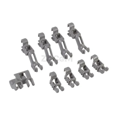 Зажимы нижних откидных держателей для посуды (4 шт) 00632372 для посудомоечной машины Bosch