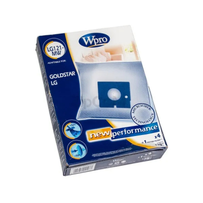 Комплект мешков (4 шт) + фильтр мотора Wpro для пылесоса LG, Samsung 480181700547