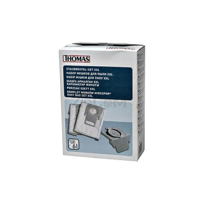 Набор мешков микроволокно (2шт) XXL (6л) c держателем для пылесосов Thomas 787253