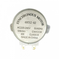 Двигатель вращения поддона СВЧ 49TYZ-A2, 4W, 5/6 об/мин, шток 14мм, 220V
