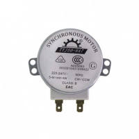 Двигатель вращения поддона СВЧ, TYJ50-8A7, 4W, 5-6 об/мин, шток 11мм, 220V