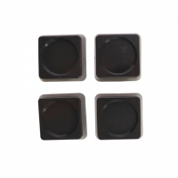 Антивибрационные подставки ИТАТЭН, 60х60х18мм, черные, квадратные, 4шт