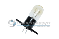 Лампочка подсветки МКВ печи, 240V-250V, 20-25W, T170, контакты под углом 90˚, в вертикальной плоскости