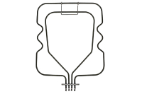 Тэн духовки, 850W+86/75V  650W, Bosch Siemens, нижний, код 212622