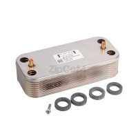 Ariston 65116537 Теплообменник вторичный (16 пластин) для газовых котлов